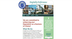 Desktop Screenshot of hospitalityperformance.com