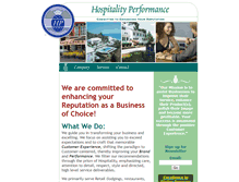 Tablet Screenshot of hospitalityperformance.com